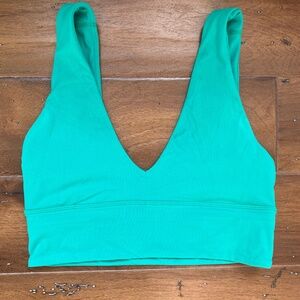 Lululemon Kelly Green align V-neck Top sz6